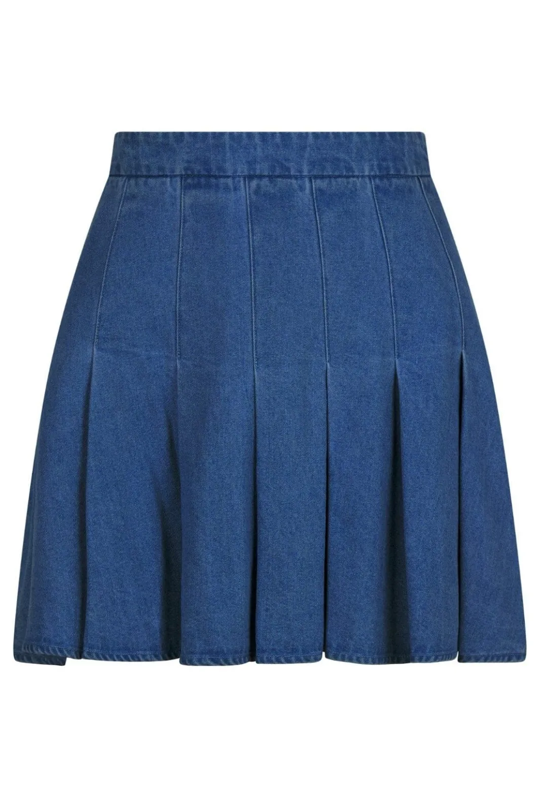 Neo Noir Laurina Denim Skirt Dark Blue