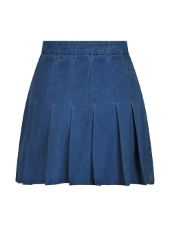 Neo Noir Laurina Denim Skirt Dark Blue