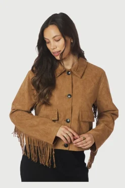 New Neo Noir Lauron Faux Suede Jacket 165915 604