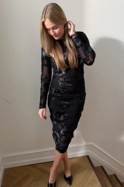 Outlet Noella Lavinia L/S Dress 13500002 004 Black