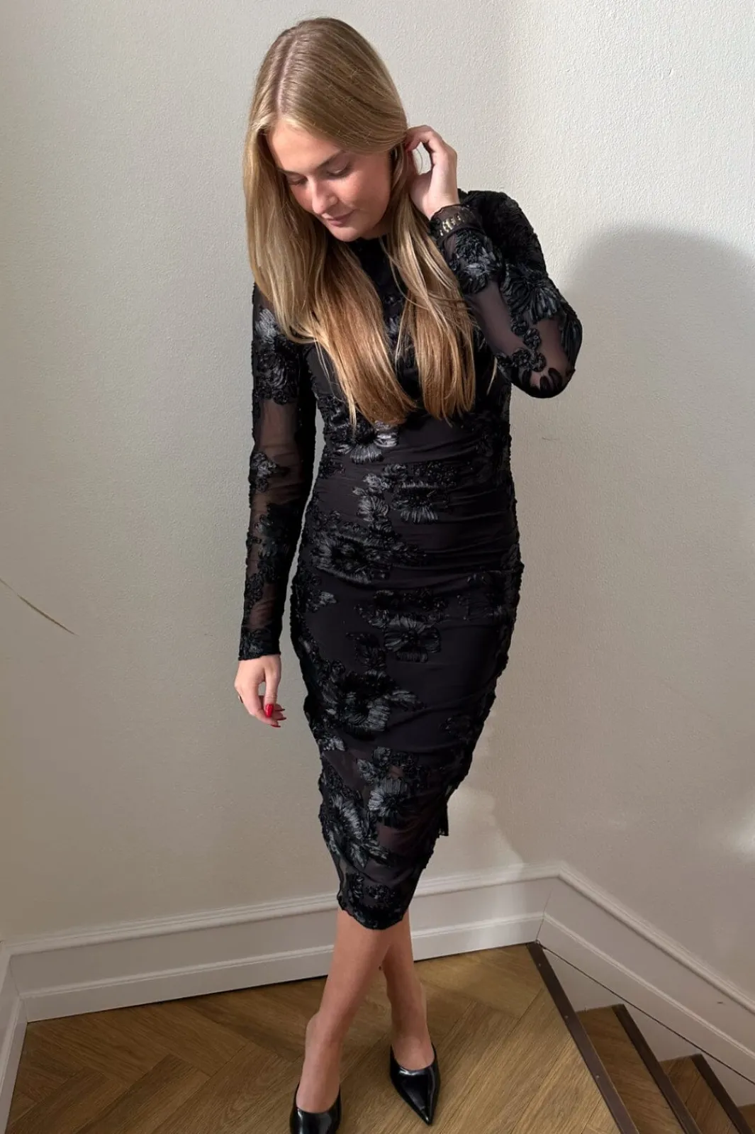 Outlet Noella Lavinia L/S Dress 13500002 004 Black