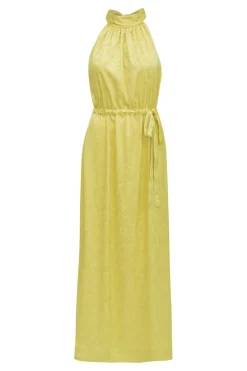 Hot Karmamia Layla Dress Yellow Paisley Jacquard