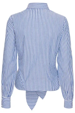 Outlet Karmamia Lee Shirt Sea Stripe Cotton
