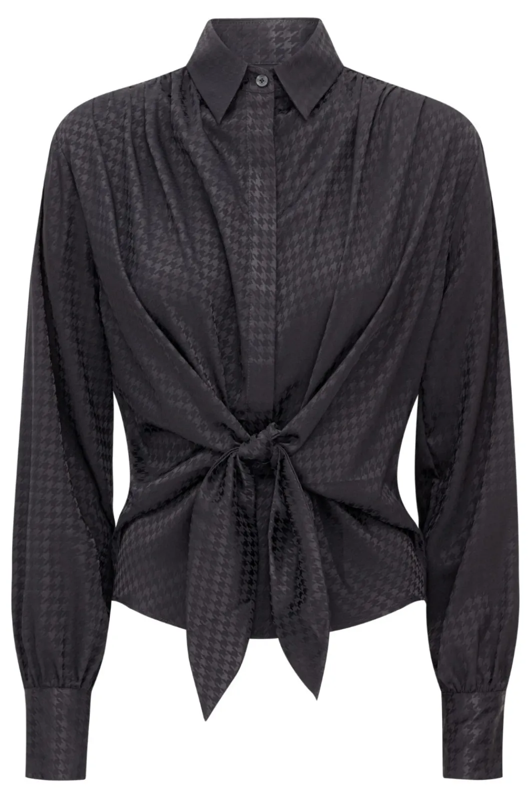 Discount Karmamia Lee Shirt Navy Houndstooth