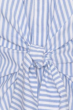 Outlet Karmamia Lee Shirt Sky Stripe Cotton