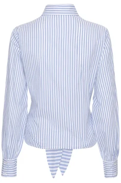 Outlet Karmamia Lee Shirt Sky Stripe Cotton