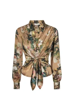 Karmamia Lee Shirt Tan Bloom