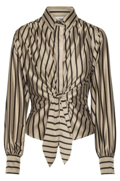 Sale Karmamia Lee Shirt 2245 Tan Stripe