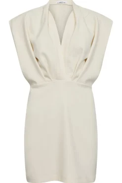 Discount Haute L'Amitié L'Egance Crop Drape Dress HL10040 Pearl