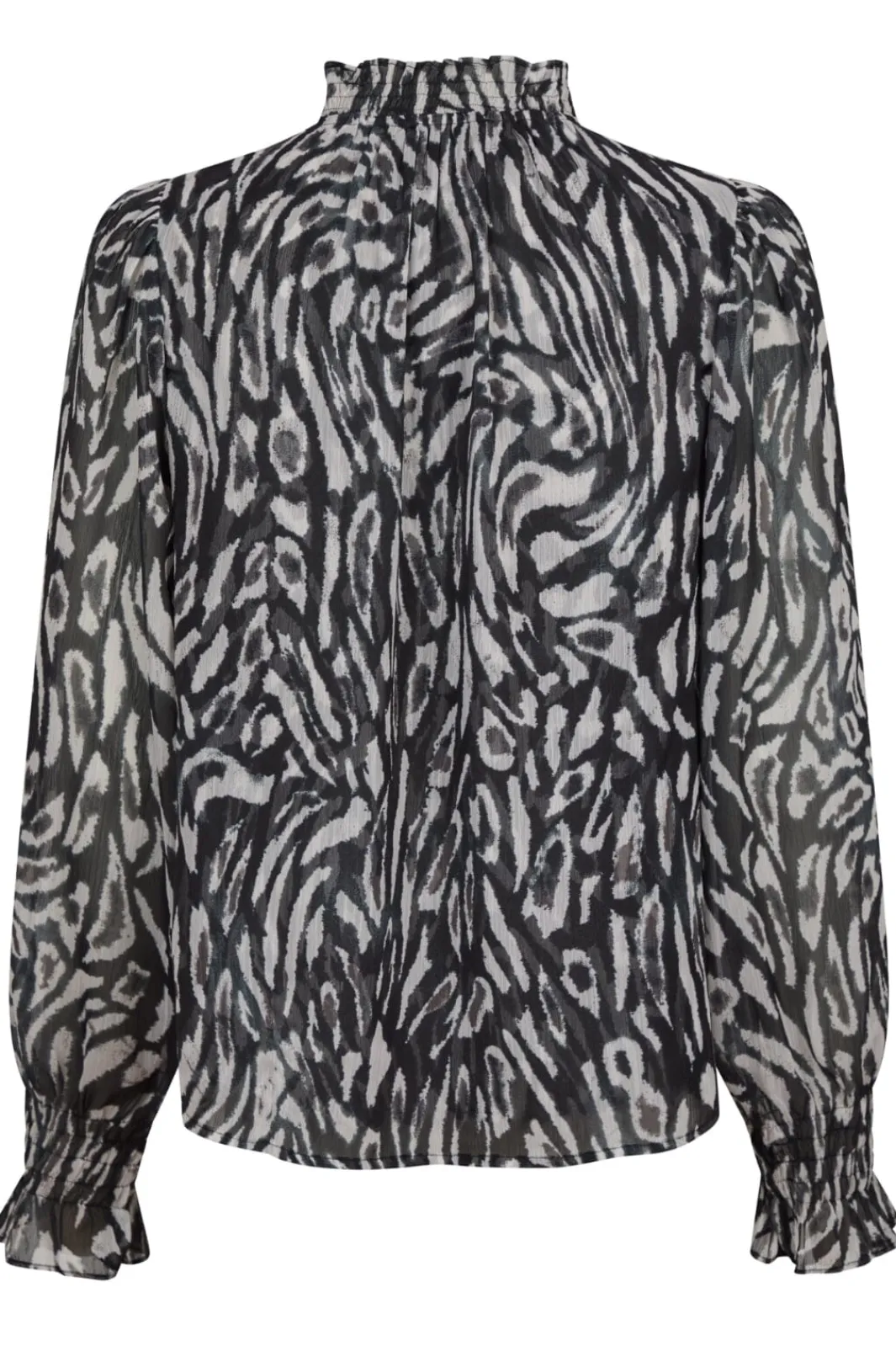 New Neo Noir Leia Abstract Leo Blouse 164591 Black
