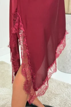 Sale A-bee Leni dress Burgundy