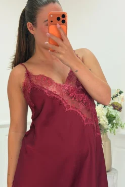 Sale A-bee Leni dress Burgundy