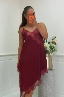 Sale A-bee Leni dress Burgundy