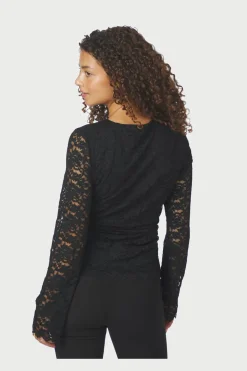 Sale Neo Noir Lenida Lace Blouse 166833 100