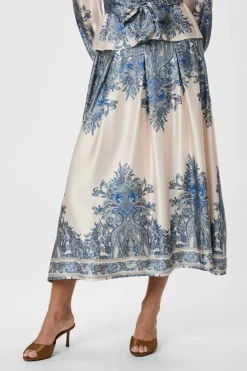 Neo Noir Lenni Paisley Border Skirt 166205 348