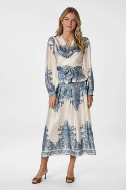 Neo Noir Lenni Paisley Border Skirt 166205 348