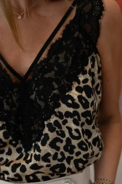 Sale Valentin Studio Leo String Top Leopard