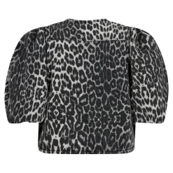 Outlet Co´Couture Leocc Bow Blouse 35572 140 Dark Grey