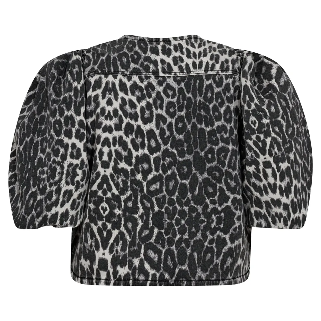 Outlet Co´Couture Leocc Bow Blouse 35572 140 Dark Grey
