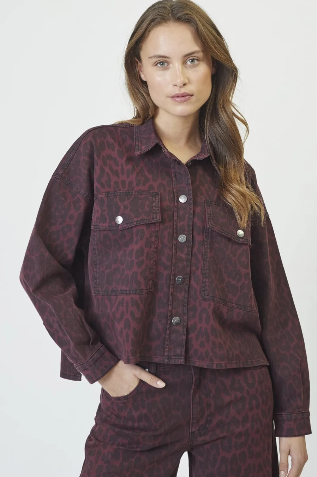 Hot Co´Couture Leocc Denim Crop Shirt 35931 87