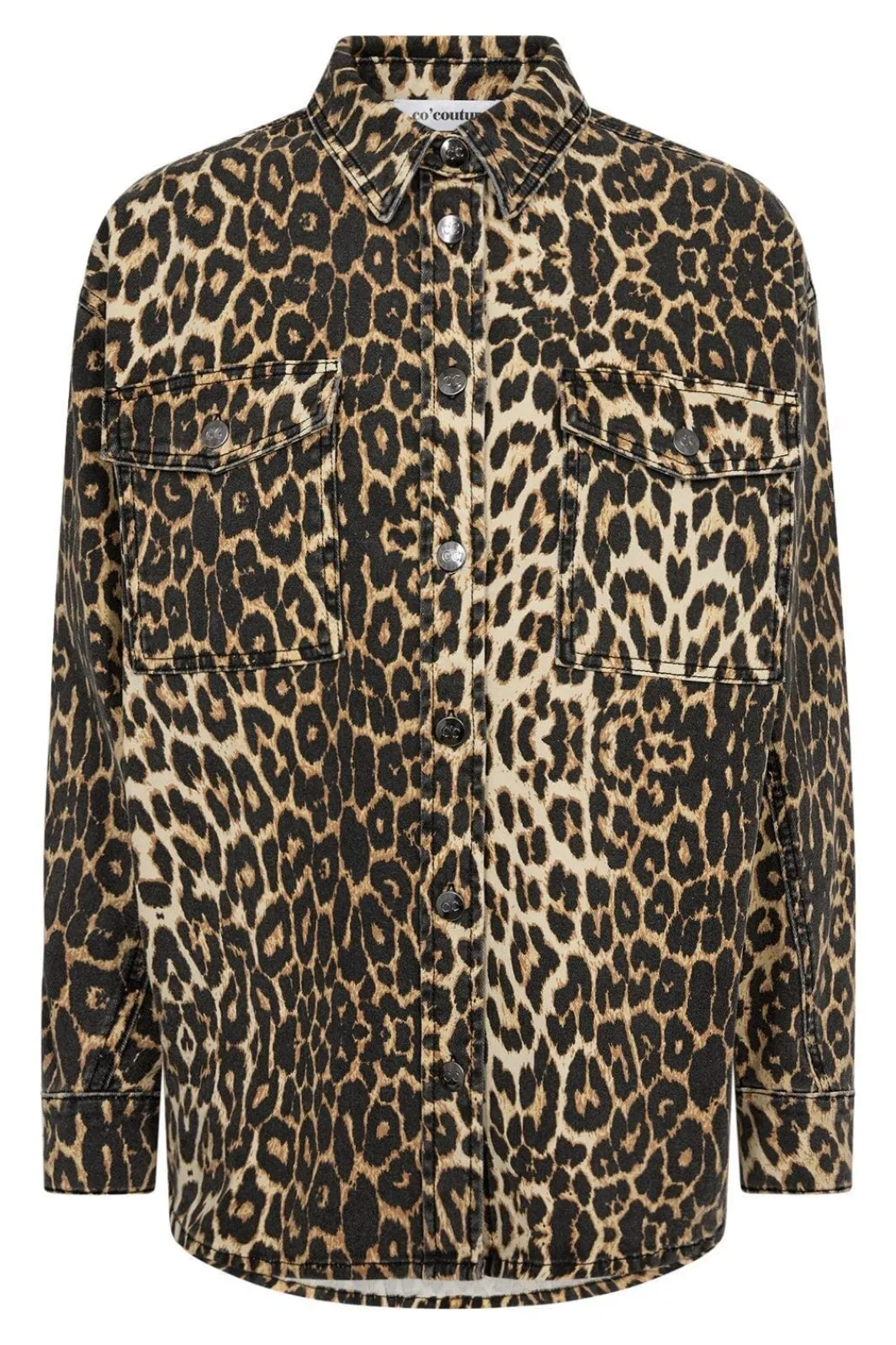 Online Co´Couture Leocc Denim Shirt 30229 16 Khaki