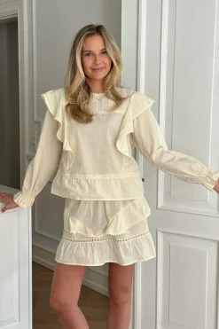 Outlet BYIC Leonoraic Lace Mini Skirt creme Creme