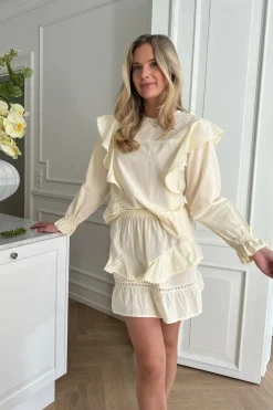 Outlet BYIC Leonoraic Lace Mini Skirt creme Creme