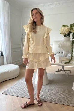 Outlet BYIC Leonoraic Lace Mini Skirt creme Creme