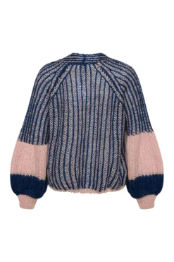 Hot Noella Liana Knit Sweater Rose/Navy