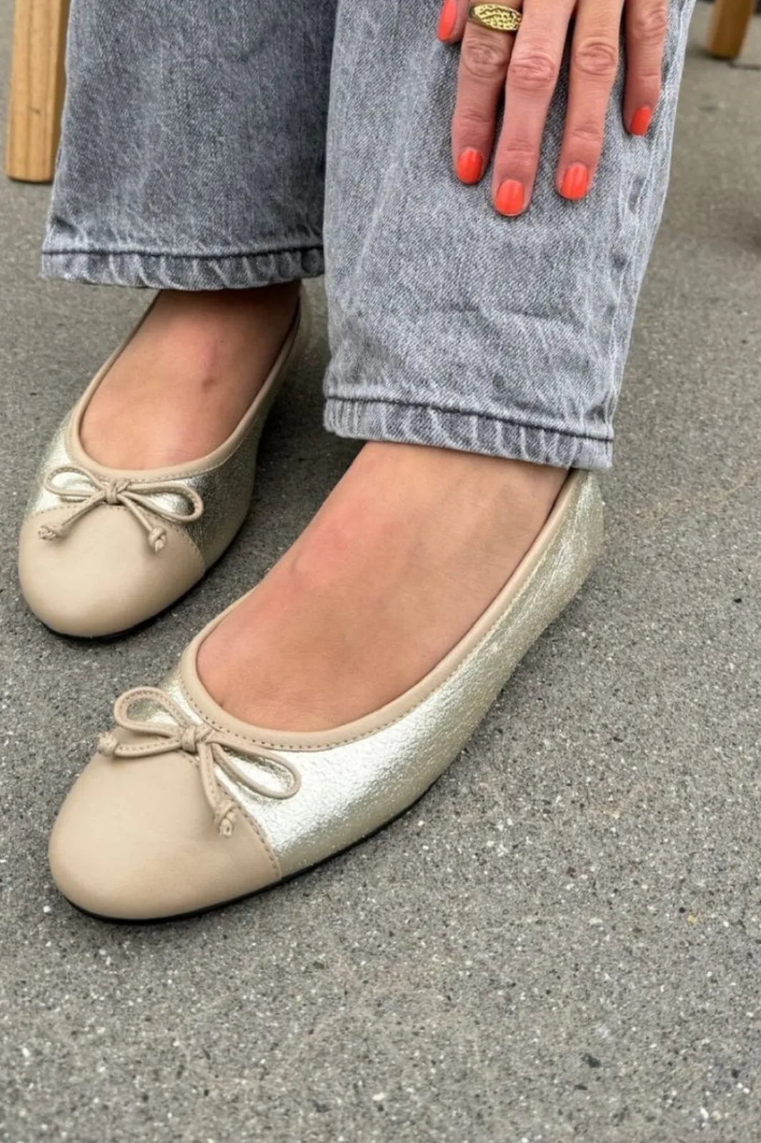 Outlet Copenhagen Shoes Like Moving 0033 Gold/Nude