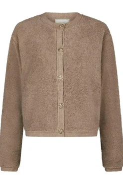 Online Neo Noir Limo Fluffy Knit Cardigan 161963 125