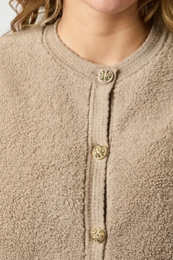 Online Neo Noir Limo Fluffy Knit Cardigan 161963 125