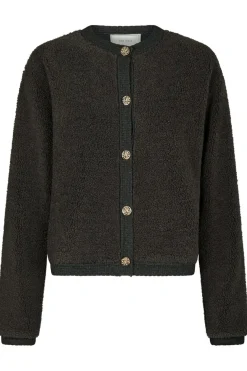 Online Neo Noir Limo Fluffy Knit Cardigan 161963 132