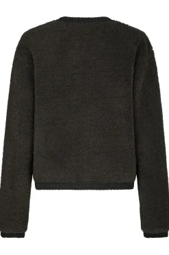 Online Neo Noir Limo Fluffy Knit Cardigan 161963 132