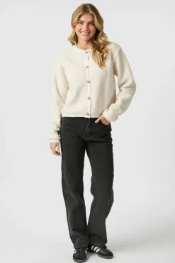 Best Neo Noir Limo Fluffy Knit Cardigan 161963 122
