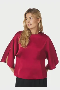 Clearance Neo Noir Liora Heavy Sateen Blouse 165567 321