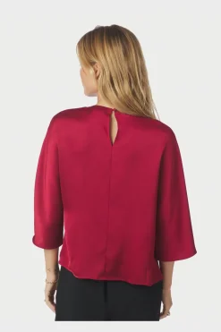 Clearance Neo Noir Liora Heavy Sateen Blouse 165567 321
