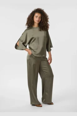 Online Neo Noir Liora Heavy Sateen Blouse 165567 255