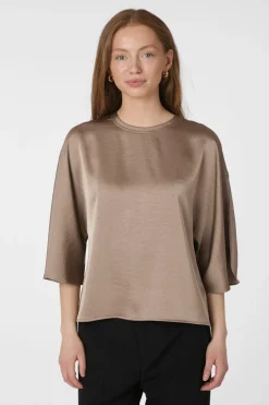 Clearance Neo Noir Liora Heavy Sateen Blouse 165567 811