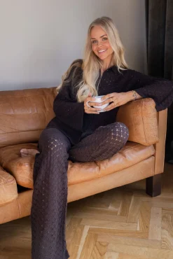 Online Molly&My x Julie Elgaard Liva Knit Pants 167101 676