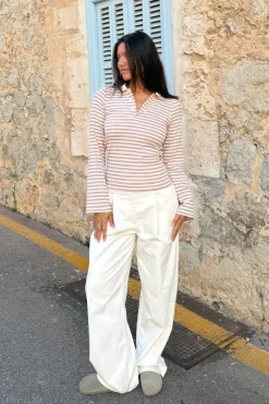 Clearance BYIC Livaic Polo A23982 Lavender Stripes