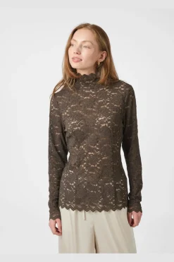 Sale Neo Noir Liza Laceflower Blouse 161473 584