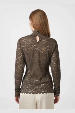 Sale Neo Noir Liza Laceflower Blouse 161473 584