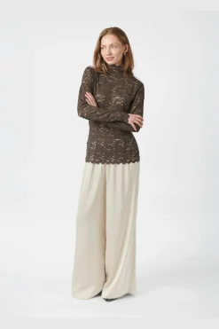Sale Neo Noir Liza Laceflower Blouse 161473 584