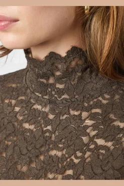 Sale Neo Noir Liza Laceflower Blouse 161473 584