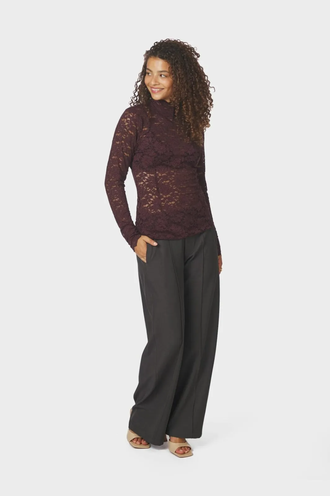 Discount Neo Noir Liza Laceflower Blouse 161473 174