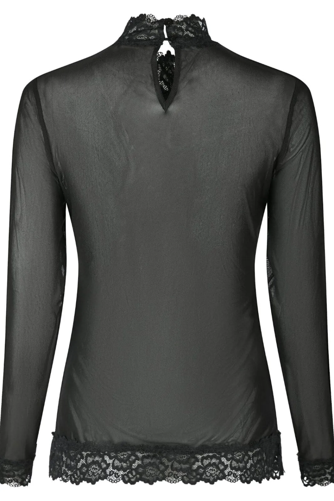 Hot Neo Noir Liza Mesh Lace Blouse 164281 Black