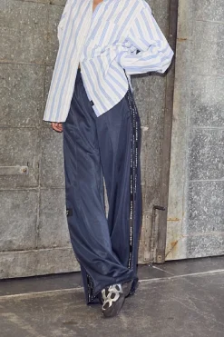 Sale Haute L'Amitié Logo Tape Track Pant HL10258 Navy