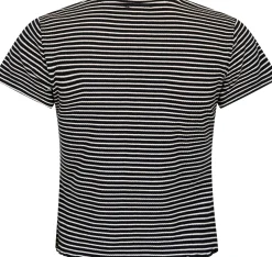 New Neo Noir Lonnie Stripe Tee Black