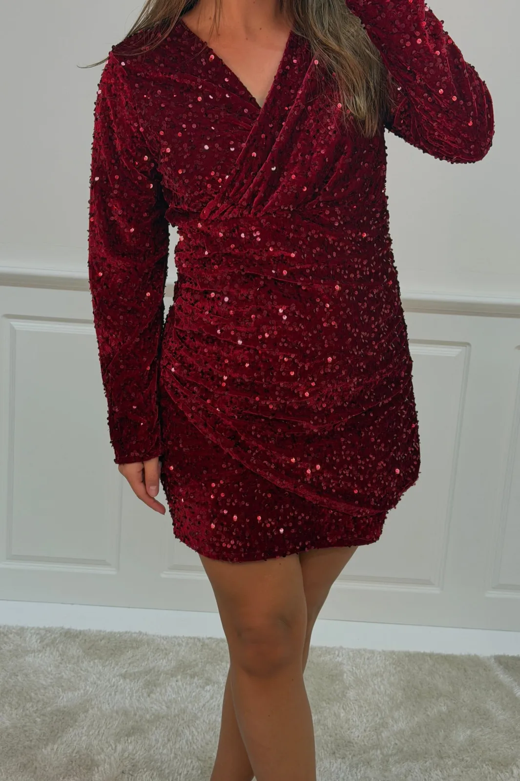 Hot A-bee Lorraine dress Burgundy
